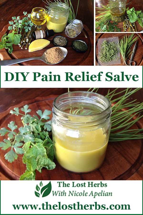 DIY Pain Relief Salve - Pinterest 