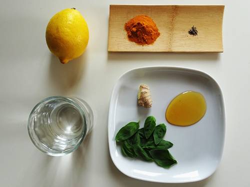 Turmeric Lemonade - ingredients