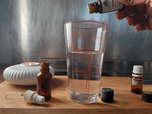 DIY Bug-Off Spray Step 4 - Thyme Oil
