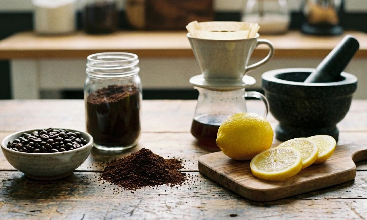 squeeze lemon in coffee