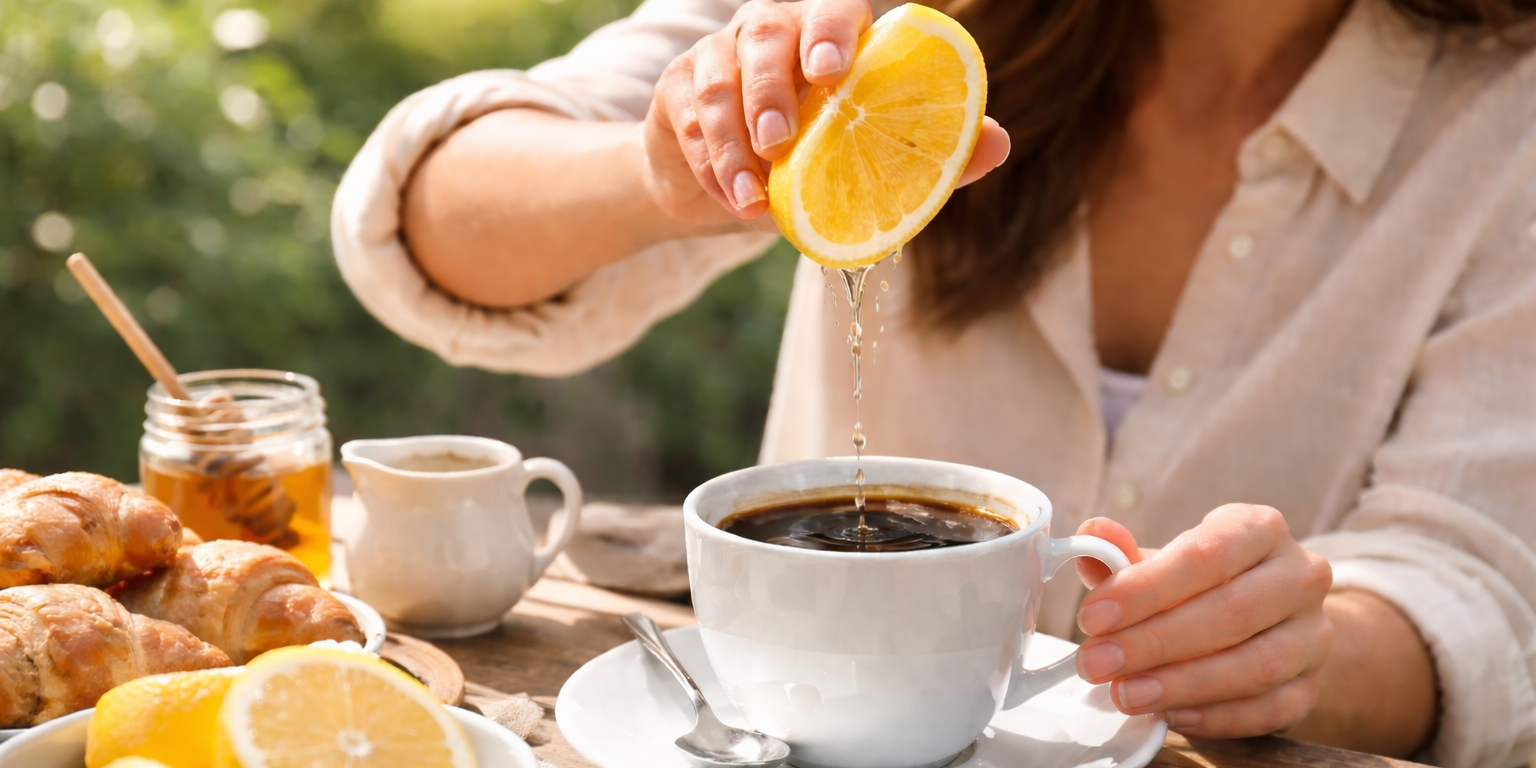 what happens if you squeeze lemon in your coffee