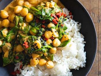 22. Dandelion and Chikpea Curry