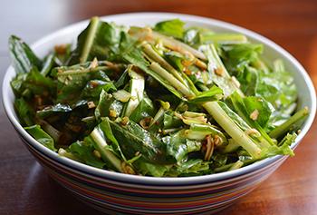 44. Dandelion Korean Salad