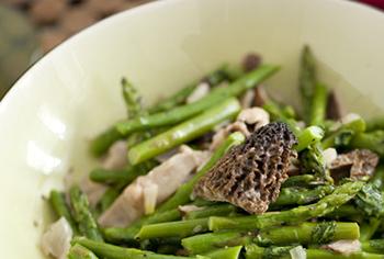Forage These Spring edibles Before They're All Gone - Asparagus and Morel Salad