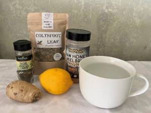 Homemade Coltsfoot-Thyme Cough Syrup - Ingredients