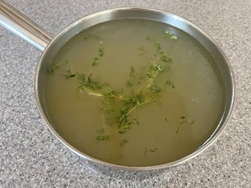 Thyme- removing from heat