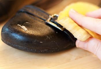 Don’t Throw Banana Peels, Do This Instead!- cleaning shoes