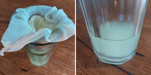 Cleanse Your Bowels With These 2 Ingredients- filtering yoghurt