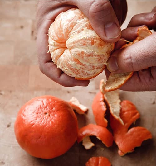 Tangerine Peel Tincture for Bronchitis and Dry Cough- peeling tangerine