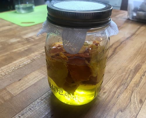 Tangerine Peel Tincture for Bronchitis and Dry Cough- tincture ready