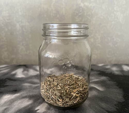 Agrimony- put agrimony leaves in mason jar