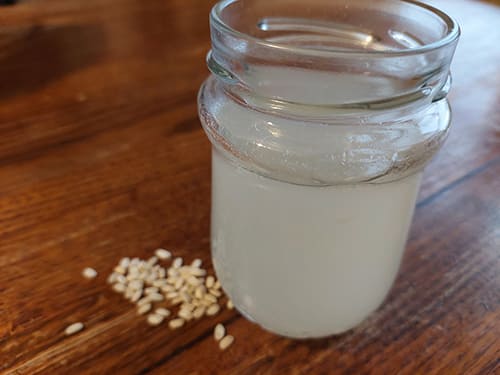Fermented rice water- finished rice water