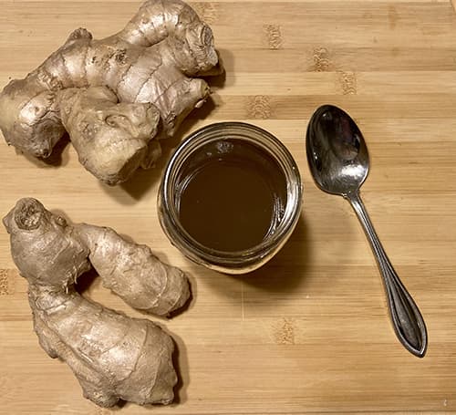How to Make Ginger Syrup for Digestive Issues- finished syrup
