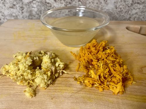 The DIY Turmeric Tonic Thatll Help You Conquer a Cold- grate turmeric and ginger