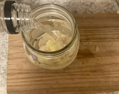 How to Make Horseradish Tincture- mix in mason jar