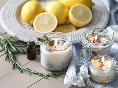 15 Household Uses for Rosemary You Didn't Know About- rosemary candle