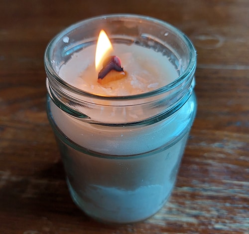 finished stress relief candle