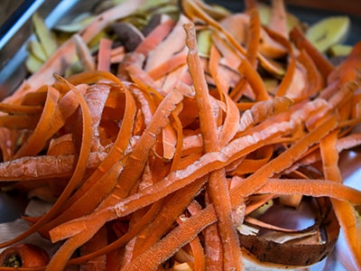 Dont throw away carrot peels Do This Instead- carrot peel compost