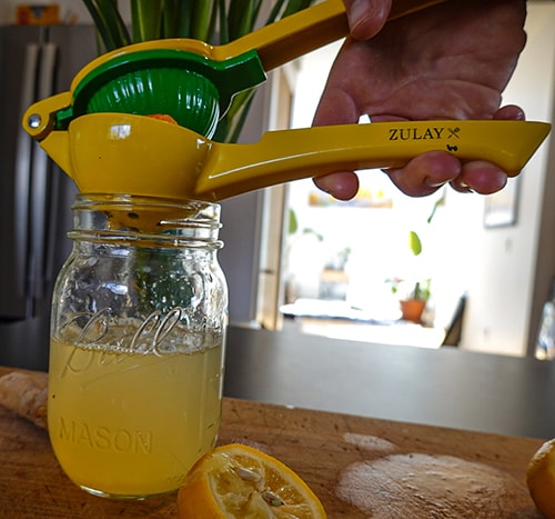 Gut Health Morning Shots- juice the orange