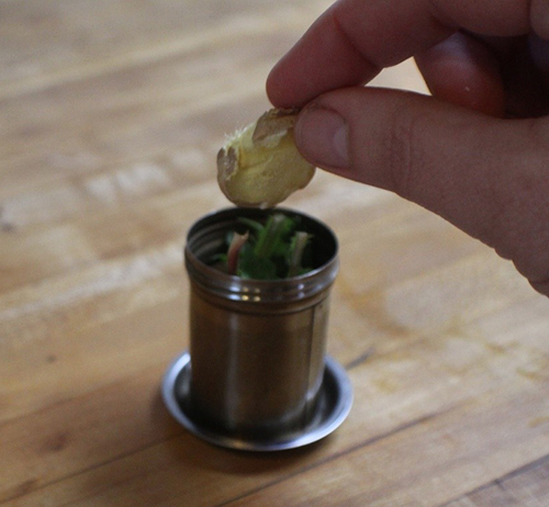Try A 2 Week Liver Cleanse with This Homemade Potion- adding ingredients to tea ball