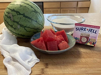 How to Make Medicinal Watermelon Jelly - ingredients