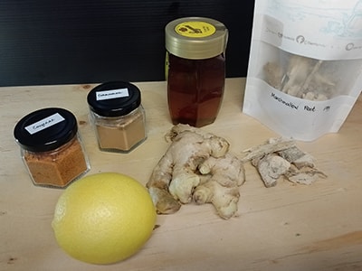 DIY Syrup for Strep Throat - ingredients