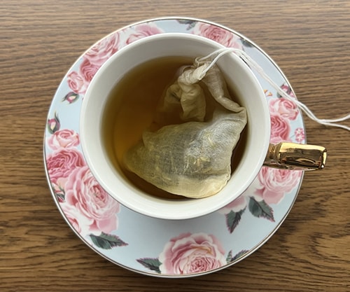 Homemade Natural Valium - tea bag in cup