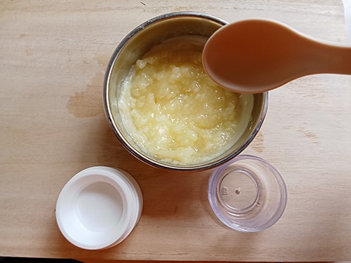 DIY Headache Salve with Peppermint - put mixture in container