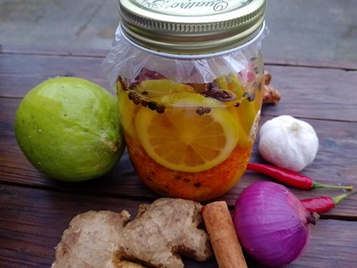 Homemade Winter Root Tonic - cover the jar