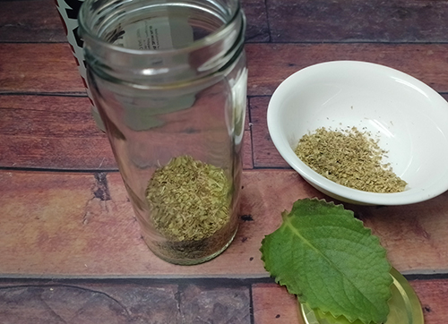 The Lung Tincture - add herbs in jar
