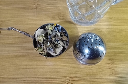 What Is Your Anxiety Hiding - put herbs in tea ball
