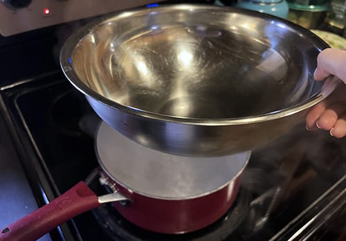 DIY Antifungal Oil Recipe - create a double boiler