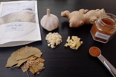 DIY Blood Circulation Booster- ingredients