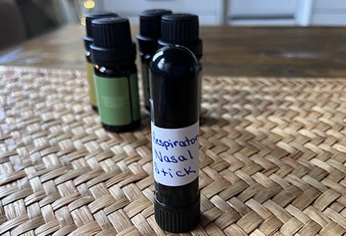 DIY respiratory relief nasal stick- finished respiratory stick