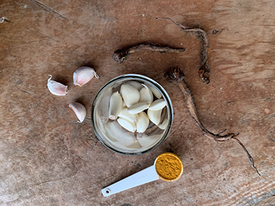 DIY Garlic Liver Ingredients
