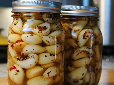 Pickled garlic