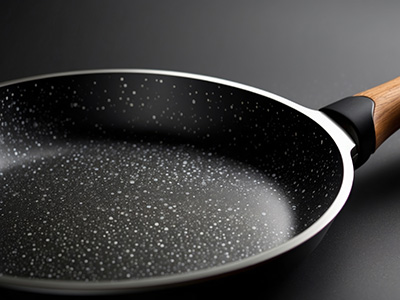 Non stick frying pan with starry night design.