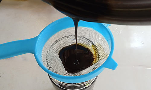 making the oil step 4