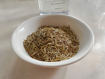 Rosemary Water Bath - ingredients