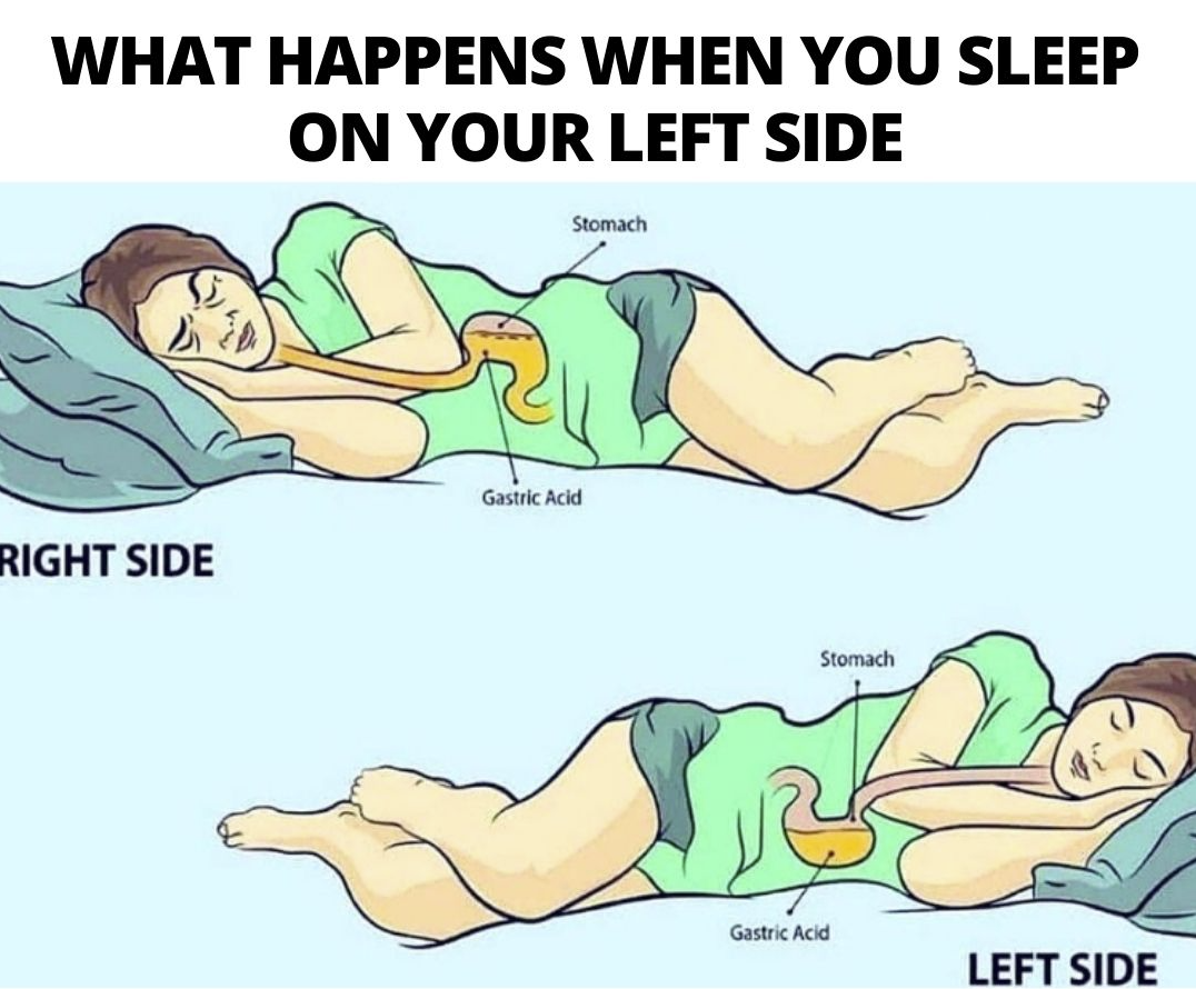 what happens when you sleep on your left side