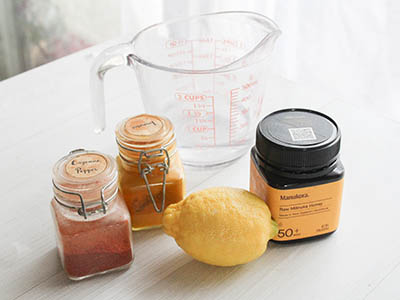DIY Cayenne Immunity Shots - ingredients