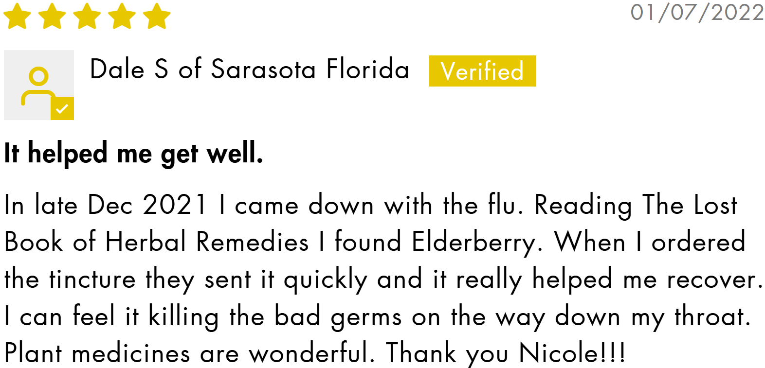 Elderberry Tincture EBT Review