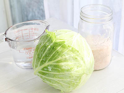 Sauerkraut ingredients