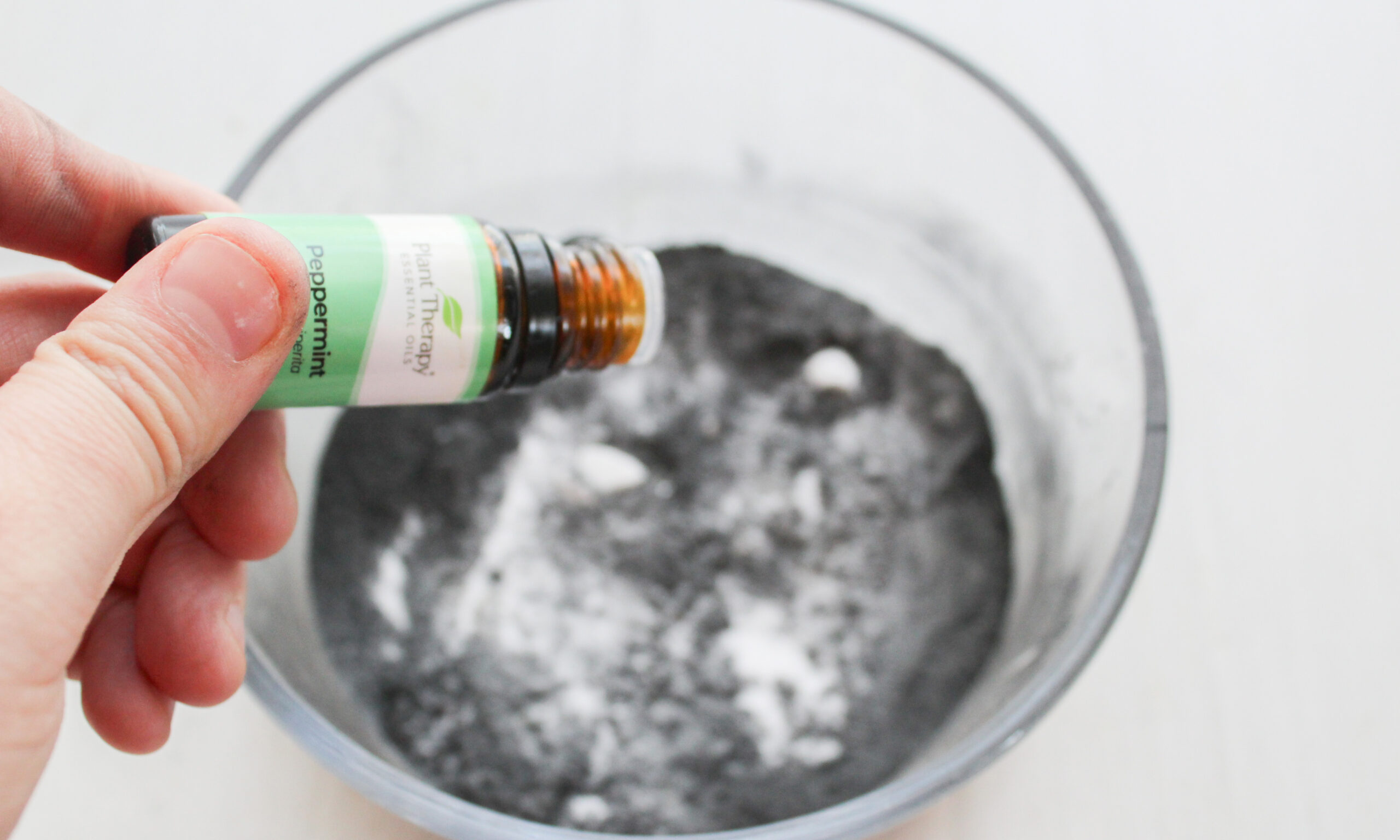 03 step two homemade toothpaste add essential oil