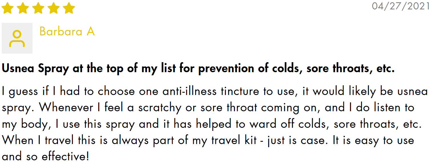 UTS Review Usnea Tincture