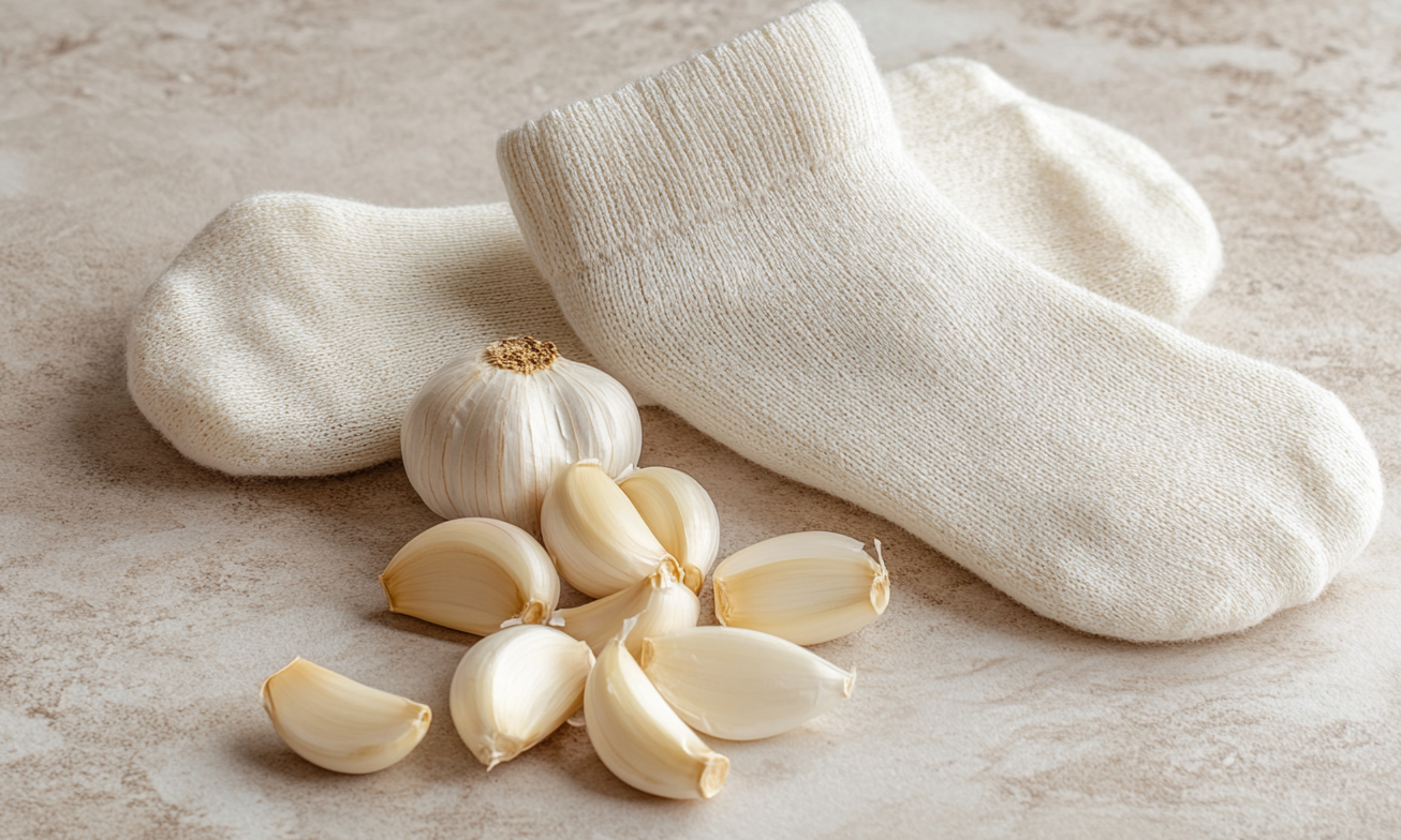 antifungal garlic socks image