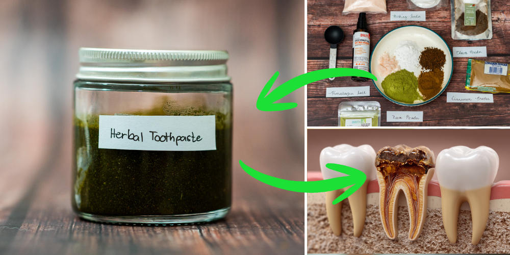Herbal Toothpaste Cavities Try This