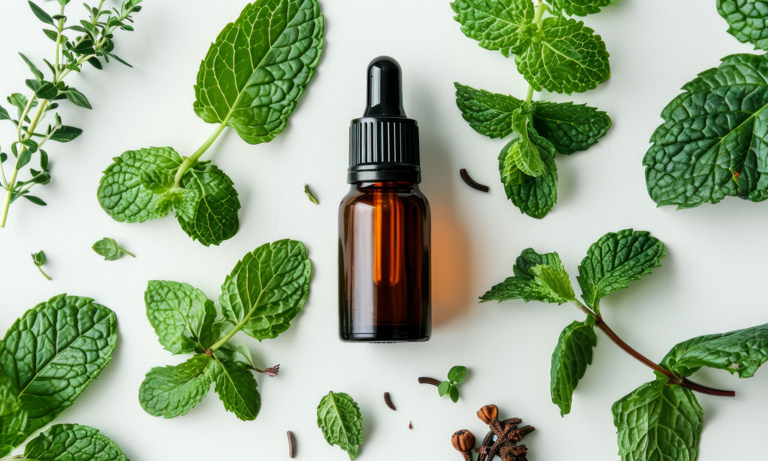 Aromatherapy Rejuvenate with mint essential oil, Generative Ai