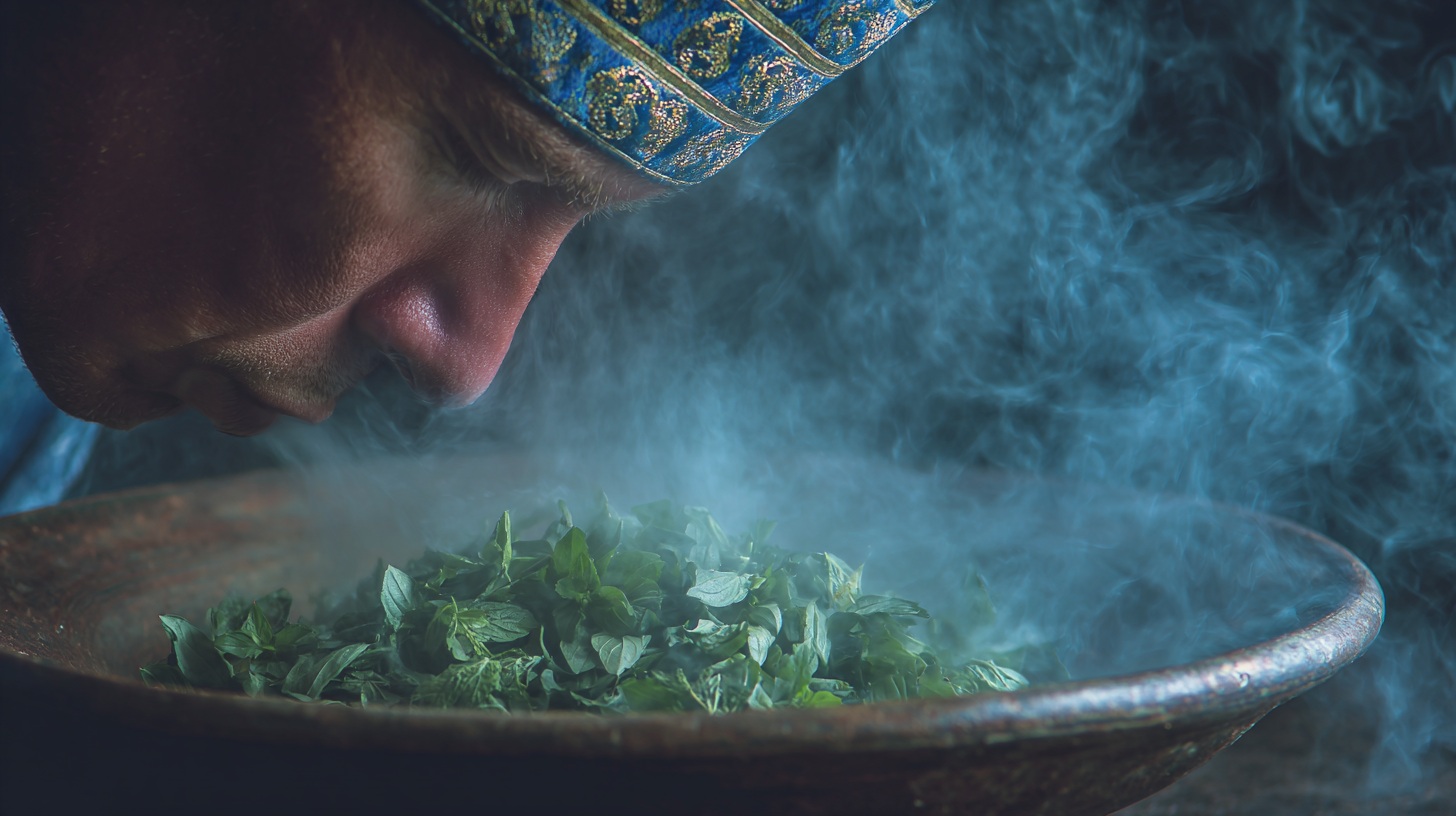 holy basil steam inhalation