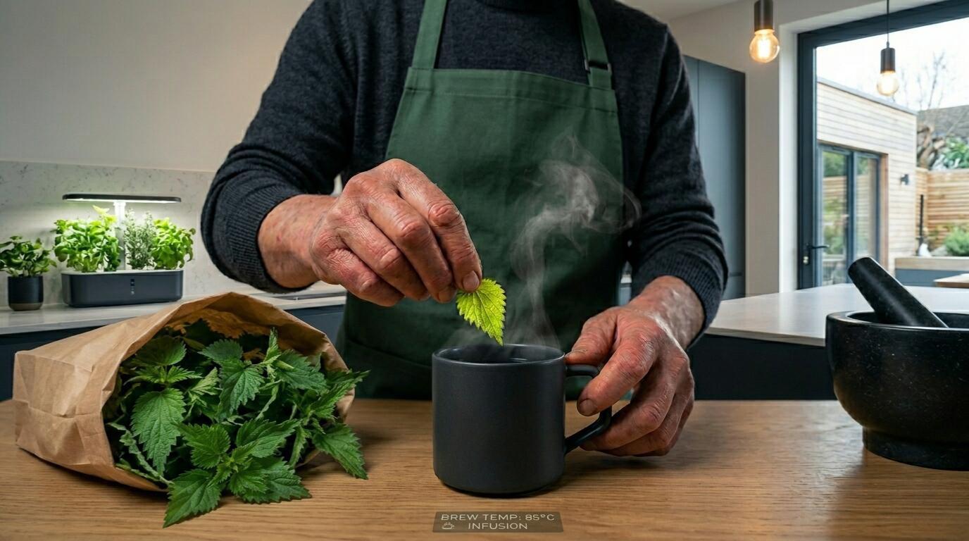 Nettle and black coffee recipe